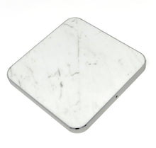 Load image into Gallery viewer, Wireless Charging Square Pad Marble &amp; Metal Trim with Fast Charge Qi Technology
